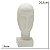ESCULTURA FACE DECORATIVA EM RESINA NA COR AREIA 25,5CM - Imagem 3