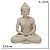 ESCULTURA BUDA EM RESINA DECORATIVO NA COR AREIA - 31,5CM - Imagem 3