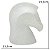 ESCULTURA CAVALO DECORATIVO RESINA NA COR OFF WHITE 19,5CM - Imagem 3
