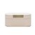 CAIXA EM MDF COM REVESTIMENTO EM PU OFF WHITE MART 34cm - Imagem 1