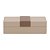 CAIXA EM MDF COM REVESTIMENTO EM PU MARROM MART 25cm - Imagem 1