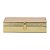 CAIXA EM MDF COM REVESTIMENTO EM PU DOURADO MART 29cm - Imagem 1