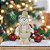 BONECO DE NEVE NATAL EM PE CHAMPANHE 32CM FLORARTE - Imagem 3