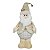 BONECO PAPAI NOEL EM PE COM CHAPEU NA COR CHAMPANHE 32CM - Imagem 1