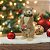 URSO DECORATIVO NATALINO EM PE DE PALHA  41CM FLORARTE - Imagem 2