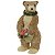 URSO DECORATIVO NATALINO EM PE DE PALHA  41CM FLORARTE - Imagem 1