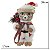 URSO DECORATIVO EM PE ROUPA PAPAI NOEL VERMELHO 27CM - Imagem 4