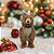 URSO DECORATIVO EM PE NATALINO DE PALHA COR MARROM 33X24CM - Imagem 2