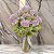 BUQUE DE ROSAS MICROP 15 BOTOES ROSA OUTONO 43CM FLORARTE - Imagem 2