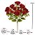 BUQUE ROSAS MICROP 15 BOTOES VERMELHO OUTONO 43CM FLORARTE - Imagem 3