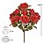 BUQUE DE ROSA DIANA 9 BOTOES VERMELHO OUTONO 40CM - Imagem 3