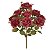 BUQUE ROSA DIANA 9 BOTOES MARSALA OUTONO 40CM FLORARTE - Imagem 1