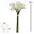 BUQUE COPO LEITE RAMALHETE COM FITA SILICONE BRANCO 33CM - Imagem 3
