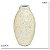 VASO DECORATIVO EM BAMBU CREME E MADREPEROLA  34CM - Imagem 3