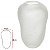 VASO DECORATIVO VIDRO TRANSPARENTE FOSCO 28X19CM - Imagem 3