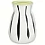 VASO EM CERAMICA BRANCO COM DETALHES PRETO MART - Imagem 1