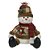 BONECO DE NEVE NATAL SENTADO COLORIDO 21cm - Imagem 1