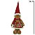 BONECO NATALINO GINGERBREAD EM PE COM CHAPEU VERMELHO 34CM - Imagem 4