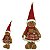 BONECO NATALINO GINGERBREAD EM PE COM CHAPEU VERMELHO 34CM - Imagem 3