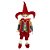 BONECO NATAL PIERROT PENDURAR (VERMELHO VERDE) 45cm - Imagem 1