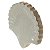 ESCULTURA CONCHA DECORATIVA MADEIRA BRANCA 25CM FLORARTE - Imagem 1