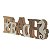 ESCULTURA BEACH DECORATIVA MADEIRA BEGE 34CM FLORARTE - Imagem 1