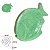 ESCULTURA PEIXE DECORATIVO MADEIRA VERDE 24CM FLORARTE - Imagem 3