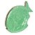 ESCULTURA PEIXE DECORATIVO MADEIRA VERDE 24CM FLORARTE - Imagem 1