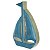 ESCULTURA BARCO DECORATIVA MADEIRA AZUL 29CM FLORARTE - Imagem 1