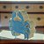 ESCULTURA CARANGUEJO DECORATIVA MADEIRA AZUL FLORARTE 18,5CM - Imagem 2