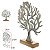 ESCULTURA ARVORE DA VIDA DECOR METAL PRATA FLORARTE 27CM - Imagem 3