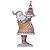 ESCULTURA PAPAI NOEL CONFEITEIRO GINGERBREAD EM RESINA 43cm - Imagem 1