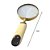 LUPA DE AUMENTO DECOR DE METAL DOURADO C/CABO DE RESINA 20cm - Imagem 2