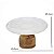 CENTRO DE MESA DECORATIVO EM ALABASTRO E MADEIRA 25CM - Imagem 3