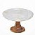 CENTRO DE MESA DECORATIVO EM ALABASTRO E MADEIRA 36CM - Imagem 1
