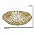 CENTRO DE MESA DECORATIVO EM ALUMINIO NA COR DOURADO 10CM - Imagem 3