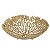 CENTRO DE MESA DECORATIVO EM ALUMINIO NA COR DOURADO 10CM - Imagem 1