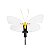 BORBOLETA DECOR DINAMICA BRANCO QUENTE BIVOLT 40CM - Imagem 1