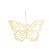 PINGENTE BORBOLETA NATALINA VAZADA DOURADO 20CM - Imagem 1