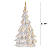 ARVORE NATALINA EM RESINA BRANCA 31CM DECORATIVA - Imagem 2