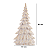 ARVORE DE NATAL EM RESINA BRANCO 36CM DECORATIVA - Imagem 2