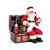 PAPAI NOEL COLECIONAVEL SENTADO BAU VRM/BCO 23cm - Imagem 1