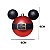 JOGO 6 BOLAS NATALINAS C/GLITTER MICKEY COM CINTO 6CM DISNEY - Imagem 2