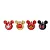 JG C/6 BOLAS NATALINAS MICKEY E MINNIE 6cm DISNEY - Imagem 1