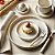 KIT 4 PRATO SOBREMESA MELAMINA ORGANIC (OFF WHITE) FLORARTE - Imagem 2
