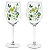KIT 2 TACA VINHO BRANCO 450ml BUTTERFLY FLORARTE - Imagem 1