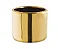 CACHEPOT REDONDO EM CERAMICA DOURADO MART - Imagem 1