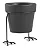 CACHEPOT EM CIMENTO COM SUPORTE EM METAL 11,5cm - Imagem 2