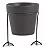 CACHEPOT EM CIMENTO COM SUPORTE EM METAL 11,5cm - Imagem 1
