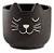 CACHEPOT GATO EM CIMENTO PRETO MART 15,5cm - Imagem 1